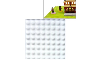 Autres jeux de construction Wewoo 32 * 32 petites particules bricolage bloc de construction plaque inférieure 25,5 * 25,5 cm de mur accessoires jouets pour enfants blanc