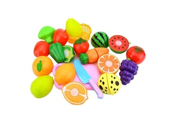 Autres jeux de construction Wewoo Faire semblant de jouer en plastique alimentaire jouet coupe légume fruit pour enfantscouleur aléatoire et style 15 pcs / set