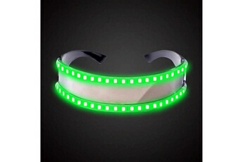 Autres jeux créatifs Wewoo Lunettes led luminous party classic jouets pour la danse dj masque costumes accessoires gants lueur verte