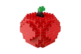 Autres jeux de construction Wewoo Jeu construction diy a assemblé des jouets en plastique de bloc particules diamant modèle d'apple
