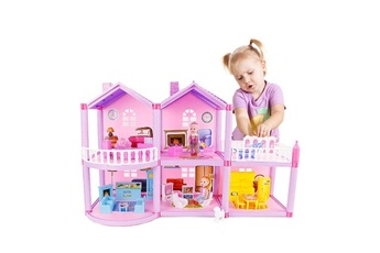 Autres jeux de construction Wewoo Bricolage assemblé miniature princesse maison de poupée petite villa simulation dream house fille jouet