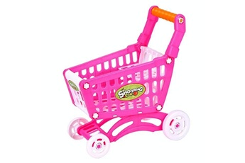 Autres jeux de construction Wewoo Enfants jouet main pousser simulation plastique mini-supermarché caddie amusement de bébé poussette tout-petit rose