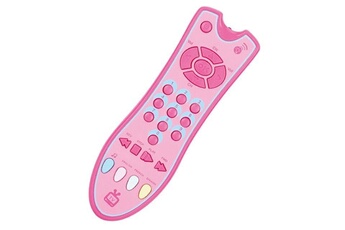 Autre jeux éducatifs et électroniques Wewoo Téléphone jouet jouets pour bébé musique mobile tv télécommande éducatifs anciens numéros électriques machine d'apprentissage à distance rose