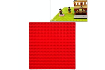 Autres jeux de construction Wewoo 32 * 32 petites particules bricolage bloc de construction plaque inférieure 25,5 * 25,5 cm de mur accessoires jouets pour enfants rouge