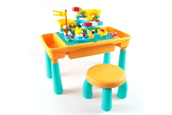 Autres jeux de construction Wewoo Table de construction multifonctionnelle, jouet d'apprentissage, jouet d'assemblage pour enfants, style : table + chaise + 101 blocs