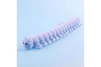 Autre jeux éducatifs et électroniques Wewoo 12 pcs enfants en caoutchouc souple 16-section caterpillar stretch décompression jouet (bleu)