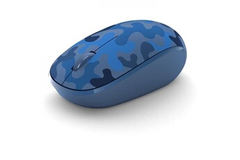 Microsoft Souris microsoft bluetooth - optique 3 boutons sans fil 5.0 camouflage bleu nuit