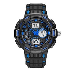 Montre connectée Smael Montres connectées 1366B Sports de plein air 50 mètres étanche Bleu