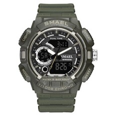 Montre connectée Smael Montres connectées 1378B Sports de plein air 50 mètres étanche Vert