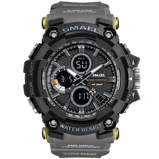 Montre connectée Smael Montres connectées 1802A Sports de plein air 30 mètres étanche Noir