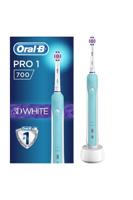 Brosse à dents électrique Oral B Oral-b - pro 700 3d white - bleue - brosse à dents électrique