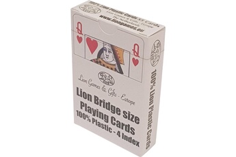 Carte à collectionner Lion-games Cartes de poker lion 100% plastique, br