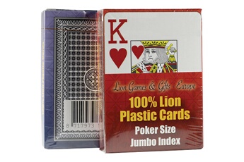 Carte à collectionner Lion-games Cartes à jouer lion 100% plastique, pok