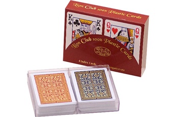 Carte à collectionner Lion-games Cartes de poker lion 100% plastique x2,
