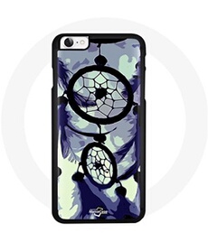Coque pour Iphone 7 Attrape rêve violet bleu rose noir douceur tendresse cour protection indien plume pastel amour love