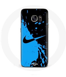 Coque pour Samsung Galaxy S6 edge Nike Logo Bleu et Noir