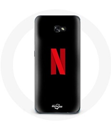 Coque pour Samsung A5 2016 Netflix Logo rouge fond noir