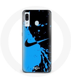 Coque pour Samsung Galaxy A40 Nike Logo Bleu et Noir