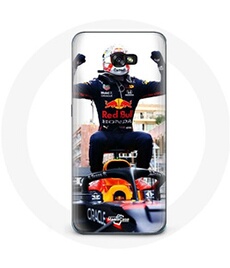 Coque pour Samsung Galaxy A3 2017 Formule 1 Max Verstappen Pilote automobile F1 noir rouge et jaune