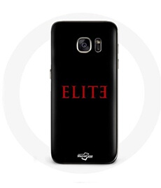 Coque pour Samsung Galaxy S6 Elite Saison 5 Logo Rouge Fond Noir