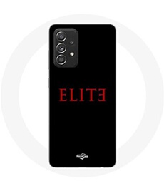 Coque pour Samsung Galaxy A52 Elite Saison 5 Logo Rouge Fond Noir