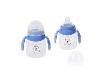 Tasse et gobelet bébé Badabulle Badabulle lot de 2 tasses anti-fuite avec anses ergonomiques, 180ml