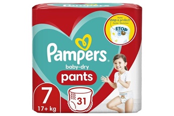 Couche bébé Pampers Pampers baby-dry pants taille 7 - 31 couches-culottes