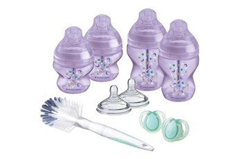 Biberon Tommee Tippee Tommee tippee - biberons coffret naissance closer to nature - tetine anti-colique - violet