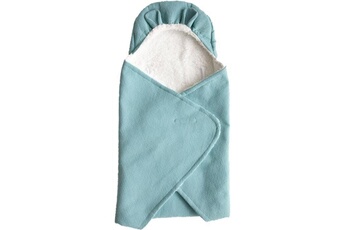 Couverture Couette bébé DOMIVA Domiva couverture nomade fluffy - coton/polyester - fermeture reglable - nile - 120 x 120 cm