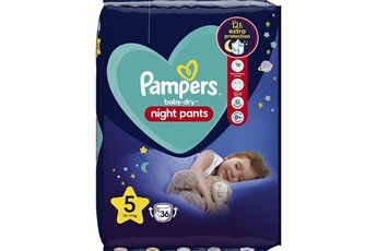 Couche bébé Pampers Pampers baby-dry night pants pour la nuit taille 5 - 36 couches-culottes