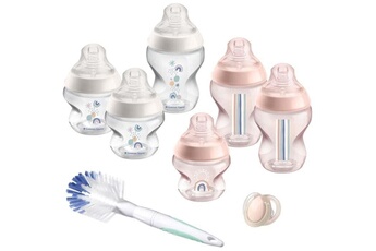 Biberon Tommee Tippee Tommee tippee - biberons coffret naissance closer to nature - tetine anti-colique - rose