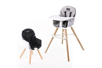 Chaises hautes et réhausseurs bébé Nania Nania - chaise haute evolutive paulette - des 6 mois jusqua 5 ans - coussin reversible - fabriquee en france - oregami
