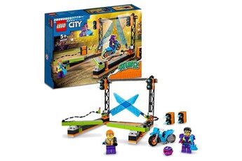 Autres jeux de construction Lego Lego 60340 city stuntz le défi de cascade : les lames, jouet de moto cross avec cascadeur pour garçons et filles de 5 ans et p