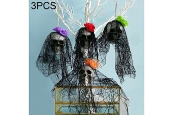 Accessoire de déguisement Wewoo 3 pcs halloween décorations bar ktv scène disposition props bubble crâne ornements suspendus, livraison de style aléatoire