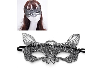 Accessoires de déguisement Wewoo Masque argent halloween masquerade party danse sexy lady bronzing dentelle chat roi