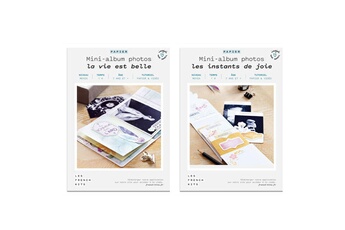 Album photo bébé French Kits Coffrets scrapbooking - 2 mini album-photos - joie