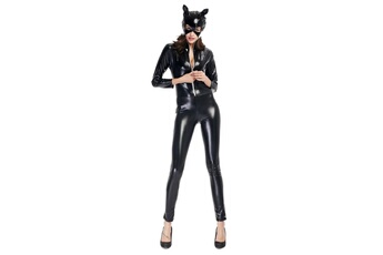 Déguisement adulte Wewoo Déguisement costume d'halloween en cuir verni cat girl neutre sexy moto vêtements scène performance cosplay vêtements, taille: xxl, buste: 94-98cm, to