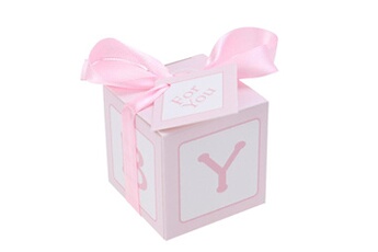 Article et décoration de fête Wewoo 100 pcs creative personnalité candy box party festive rose