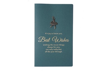 Article et décoration de fête Wewoo 10 pcs rétro métal pliant estampage à chaud carte de remerciement carte d'anniversaire à la main carte de saint valentin (ballet girl)