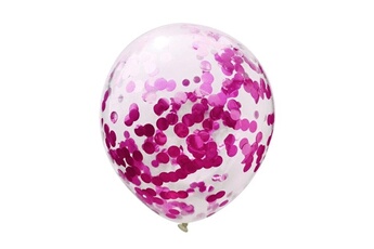 Article et décoration de fête Wewoo Décorations de fête 10 pcs 12 pouces ballons de confettis décoration de mariage joyeux anniversaire ballon en latex rose rouge