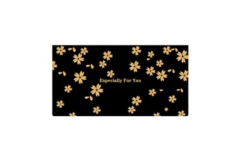 Article et décoration de fête Wewoo Carte de voeux bronzante noire 12 pcs carte de voeux de bénédiction dorée haut de gamme avec enveloppe (trèfle à quatre feuilles)