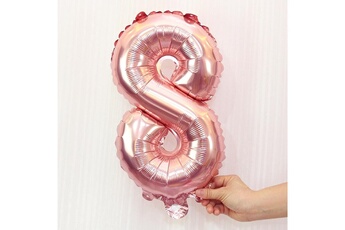 Article et décoration de fête Wewoo Décorations de fête 5 pcs 16 pouces nombre ballons en aluminium joyeux anniversaire de mariage