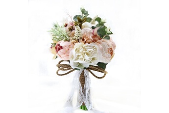 Article et décoration de fête Wewoo Mariage tenant des fleurs bouquet de mariée accessoires demoiselle d'honneur partie de fournitures de décoration, diamètre: 24cm