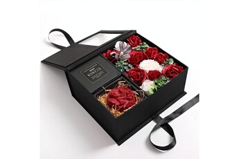 Article et décoration de fête Wewoo Creative valentin cadeau fleur de savon rose coffret souvenir rouge