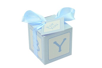 Article et décoration de fête Wewoo 100 pcs personnalité créative candy box party festive bleu