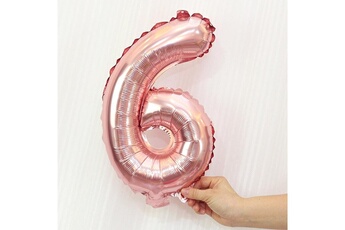 Article et décoration de fête Wewoo Décorations de fête 5 pcs 16 pouces nombre ballons en aluminium joyeux anniversaire de mariage