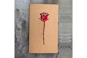 Article et décoration de fête Wewoo 10 pcs retro kraft paper hollowed love carte de voeux carte de message de la saint-valentin (rose)
