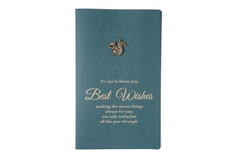 Article et décoration de fête Wewoo 10 pcs rétro métal pliant estampage à chaud carte de remerciement carte d'anniversaire à la main carte de saint valentin (écureuil)