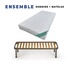 King Of Dreams Matelas Ferme 19cm 140x190 + Oreiller Mémoire + Protège-Matelas Offerts - Spécial Sommier Articulé
