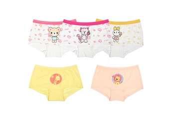 Range Pyjama Einfeben 5x filles sous-vêtements enfants différentes couleurs slips boxer culotte taille 120,orange